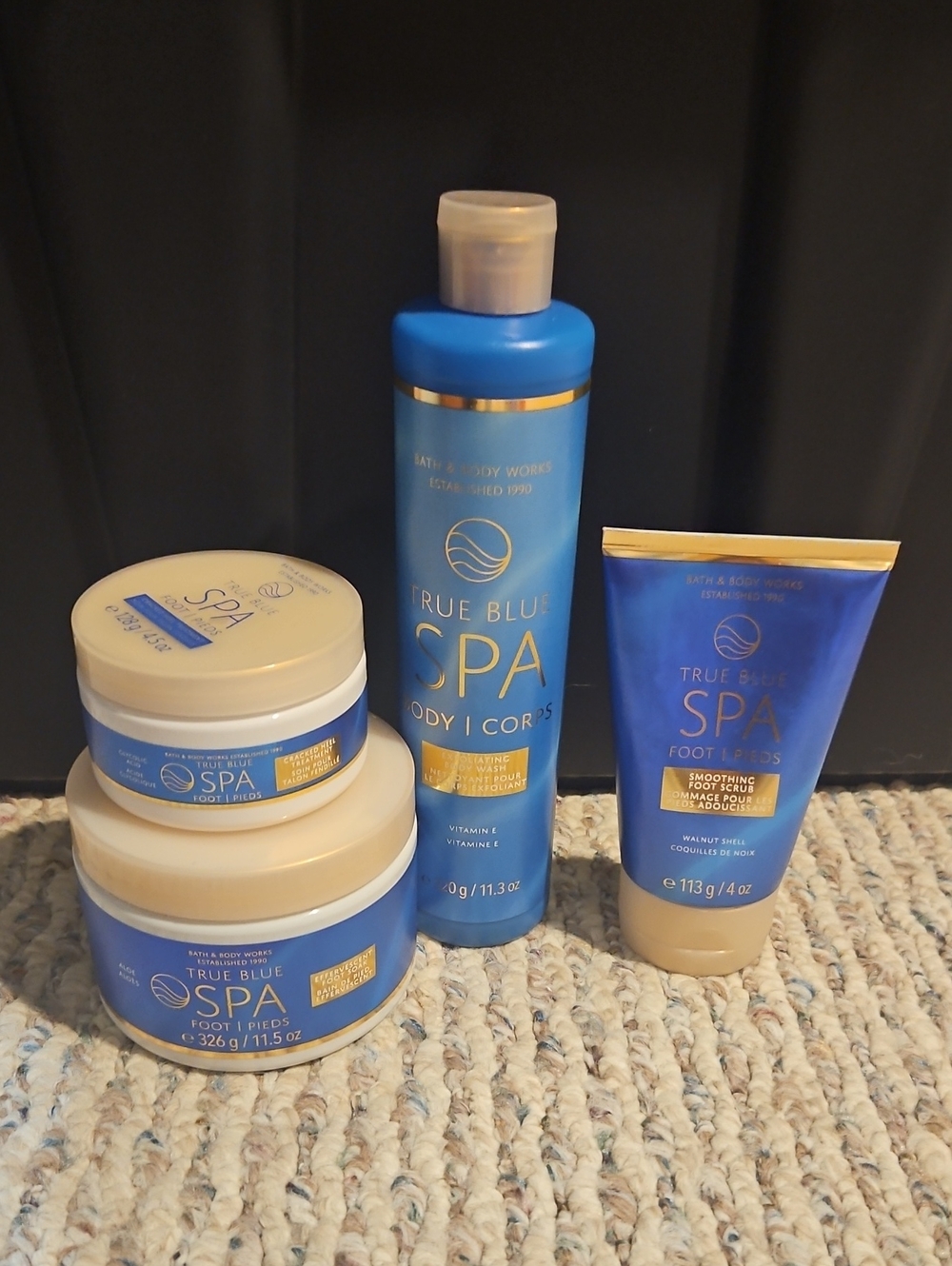 Bath & Body Works True Blue Spa Set - Blue & Cream
